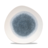Raku Topaz Blue Organic Plate 26.4cm