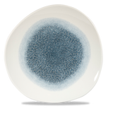 Raku Topaz Blue Organic Plate 28.6cm