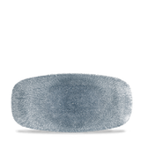 Raku Topaz Blue Chefs' Oblong Plate 29.8 x 15.3cm