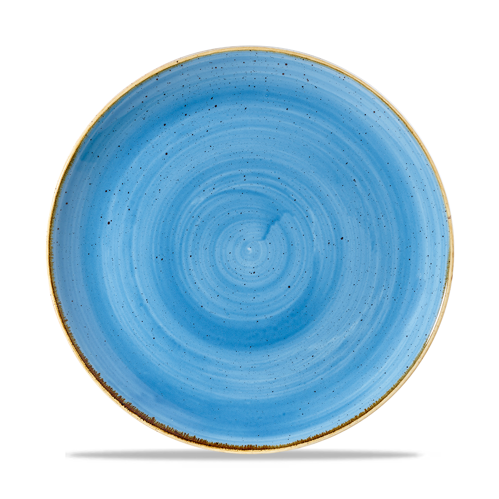 Cornflower Blue Coupe Plate 26cm