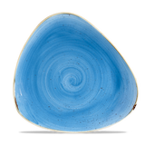 Cornflower Blue Triangle Plate 28.5cm