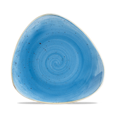 Cornflower Blue Triangle Plate 24.5cm
