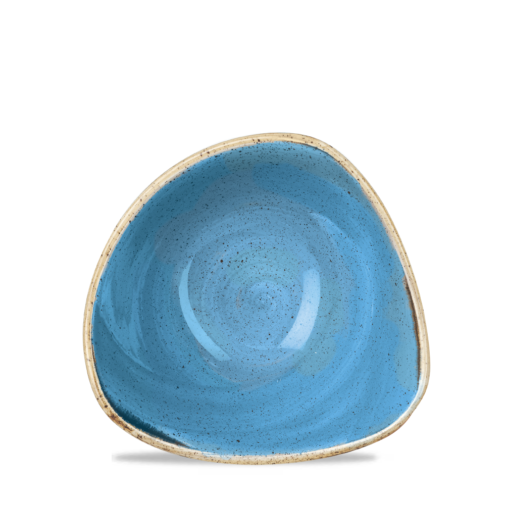 Cornflower Blue Triangle Bowl 15.3cm