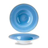 Cornflower Blue Wide Rim Bowl 24cm