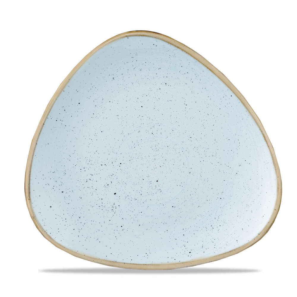 Duck Egg Blue Triangle Plate 28.5cm