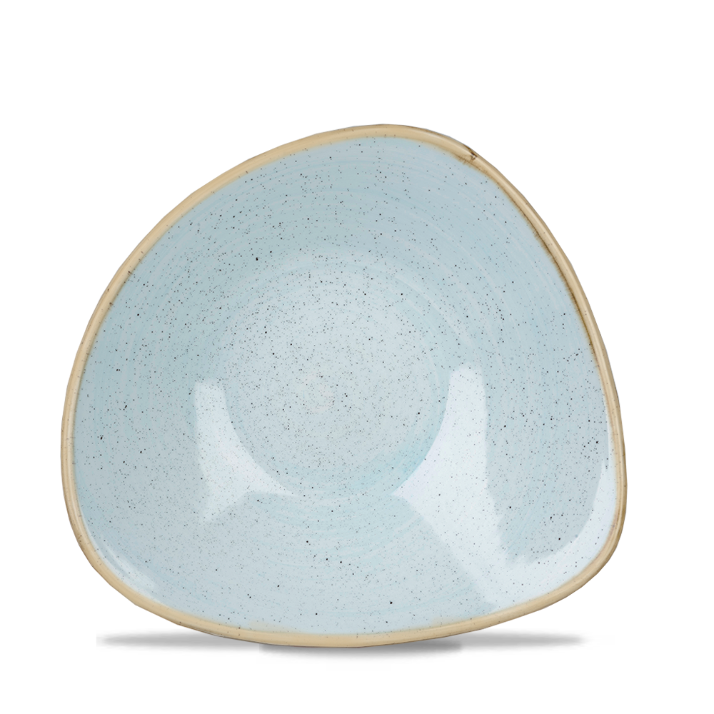 Duck Egg Blue Triangle Bowl 18.5cm