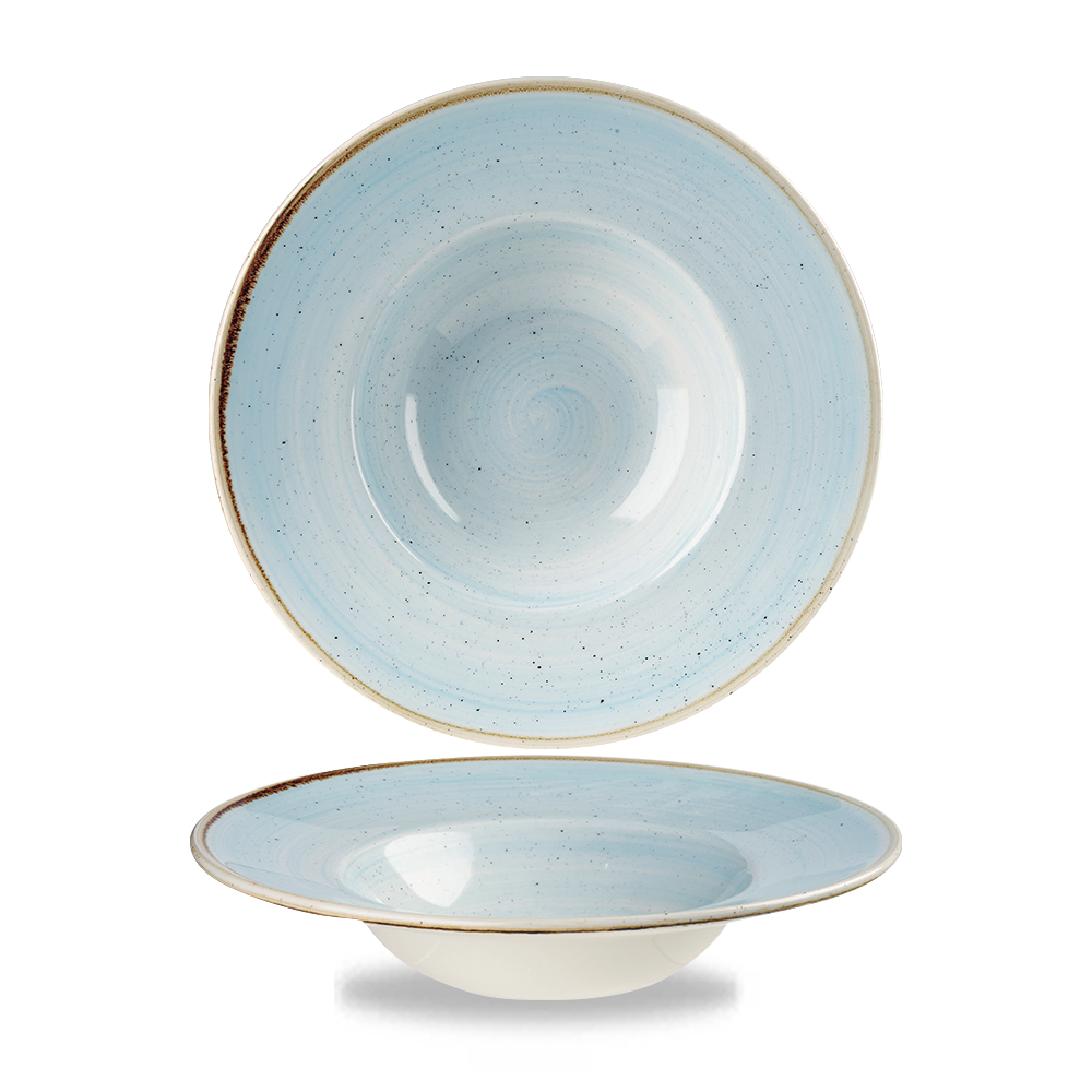 Duck Egg Blue Wide Rim Bowl 24cm