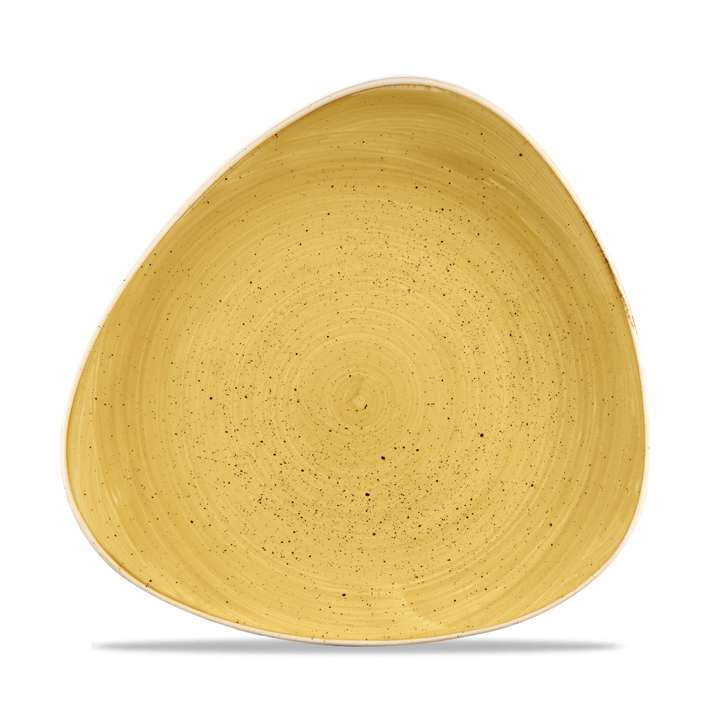 Mustard Seed Triangle Plate 28.5cm