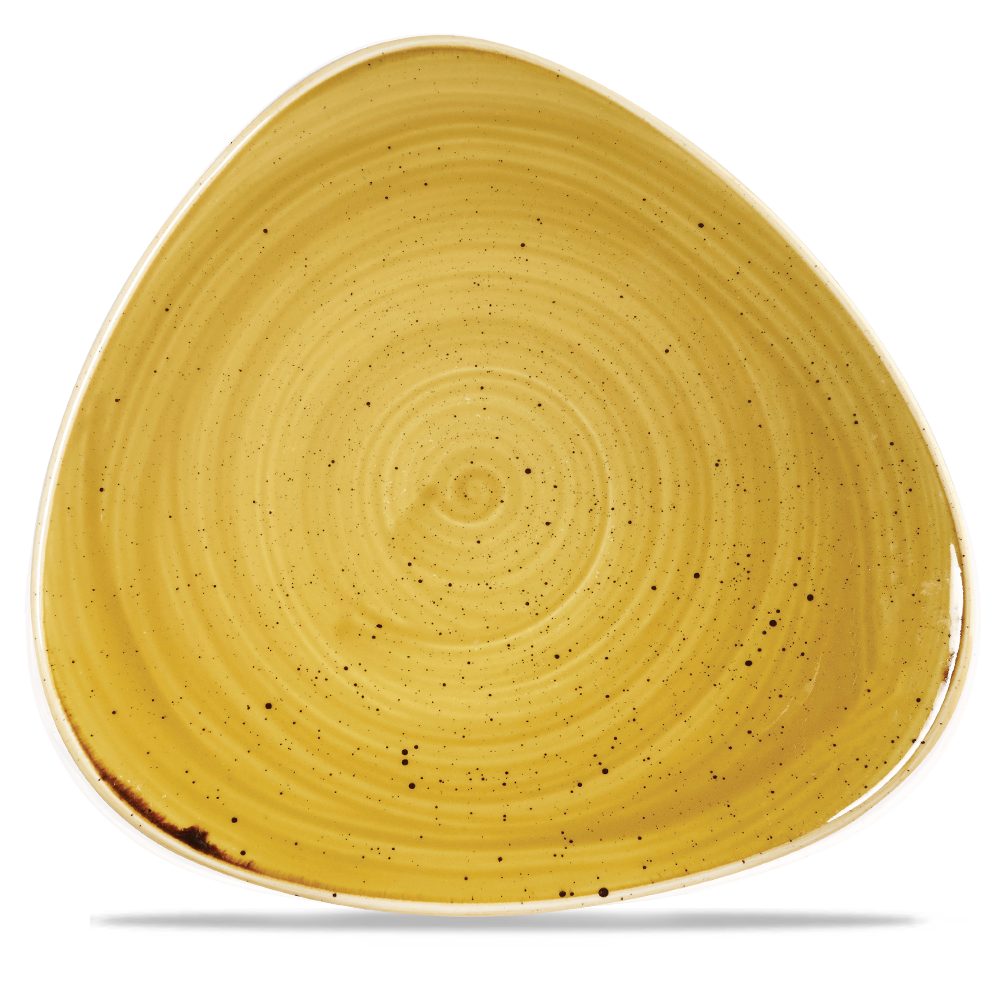 Mustard Seed Triangle Plate 31.1cm