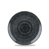 Homespun Charcoal Black Coupe Plate 16.5cm