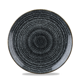 Homespun Charcoal Black Coupe Plate 21.7cm
