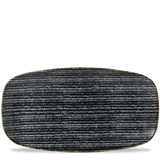 Homespun Charcoal Black Chefs' Oblong Plate 35.5 x 18.9cm