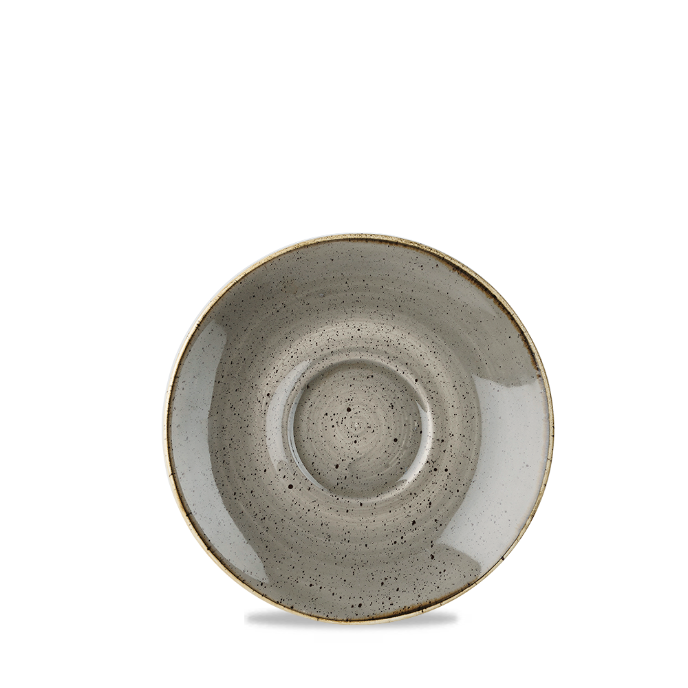 Peppercorn Grey Cappuccino Saucer 15.6cm