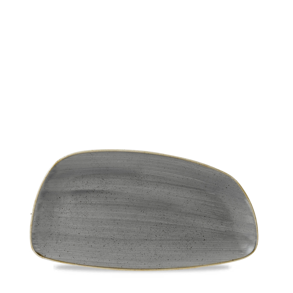 Peppercorn Grey Chefs' Geo Plate 30 x 15.5cm