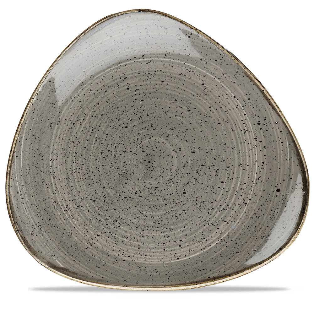 Peppercorn Grey Triangle Plate 31.1cm