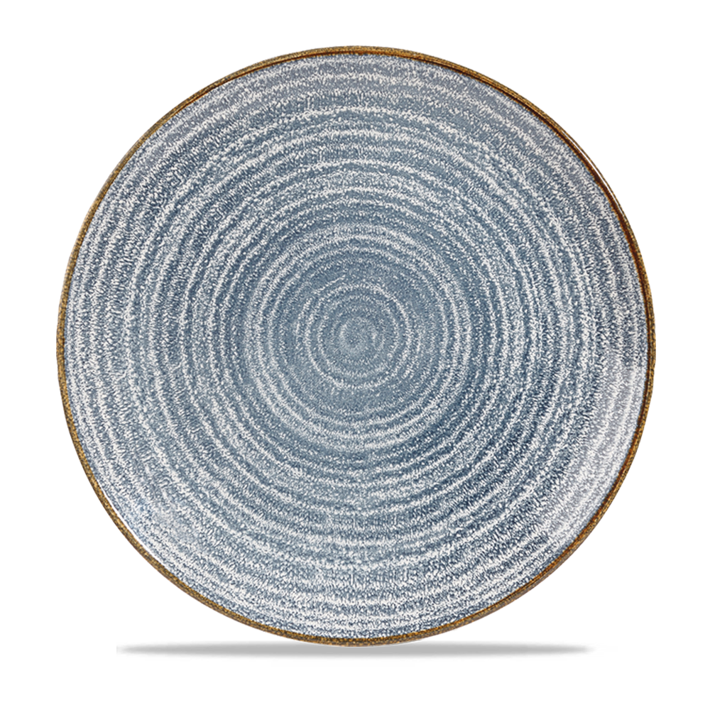 Homespun Slate Blue Coupe Plate 28.8cm