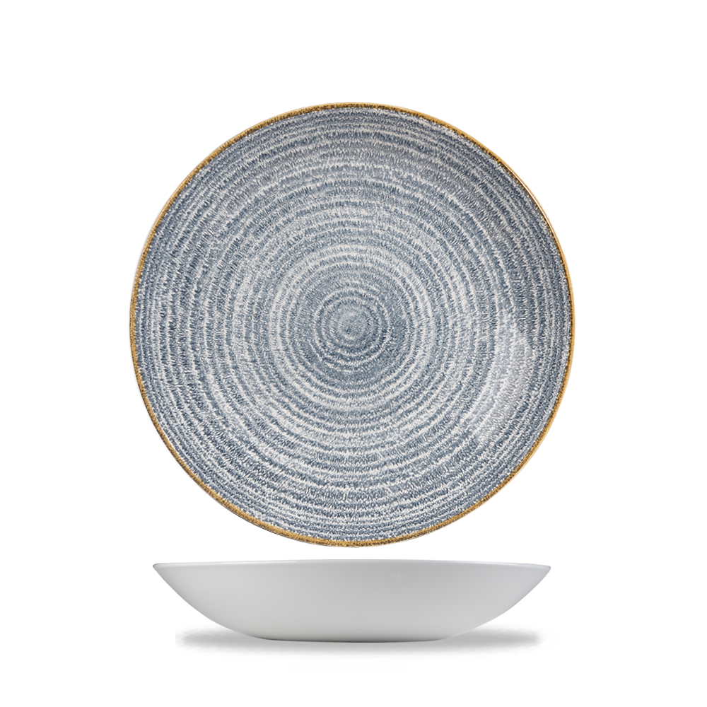 Homespun Slate Blue Coupe Bowl 18.2cm