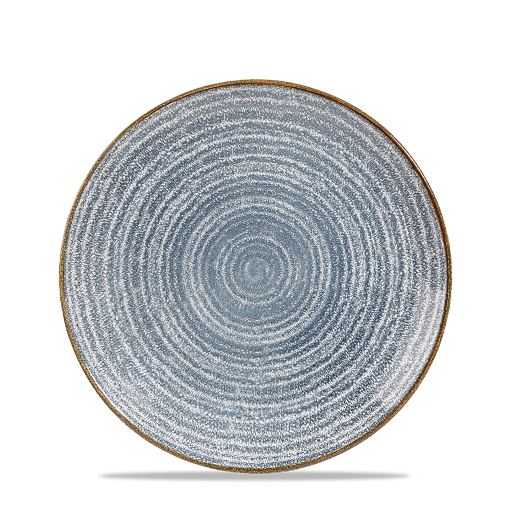 Homespun Slate Blue Coupe Plate 21.7cm