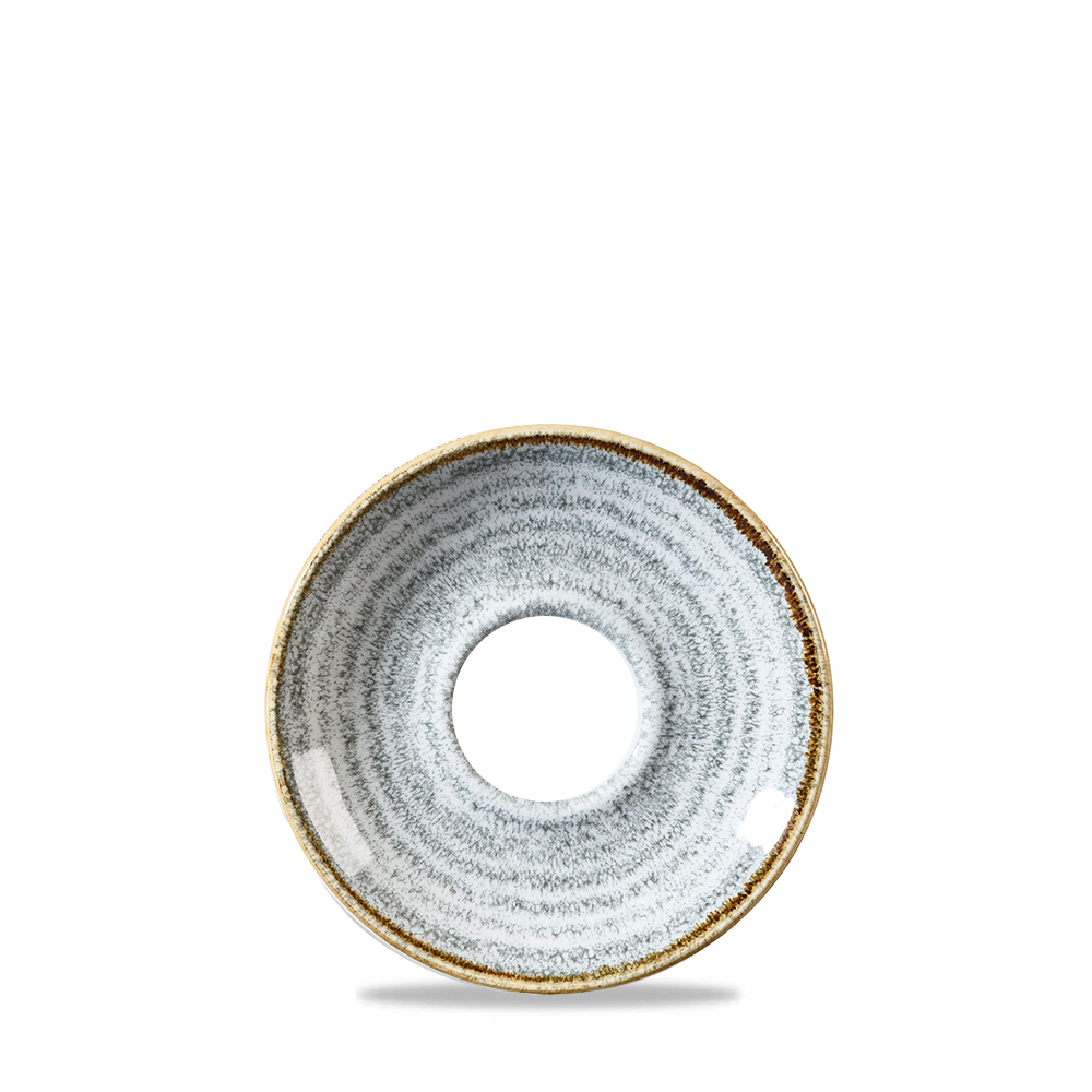Homespun Stone Grey Espresso Saucer 11.8cm