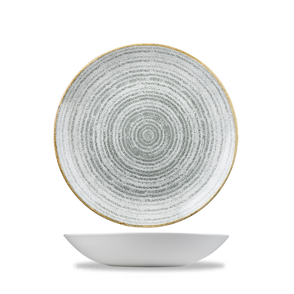 Homespun Stone Grey Coupe Bowl 18.2cm