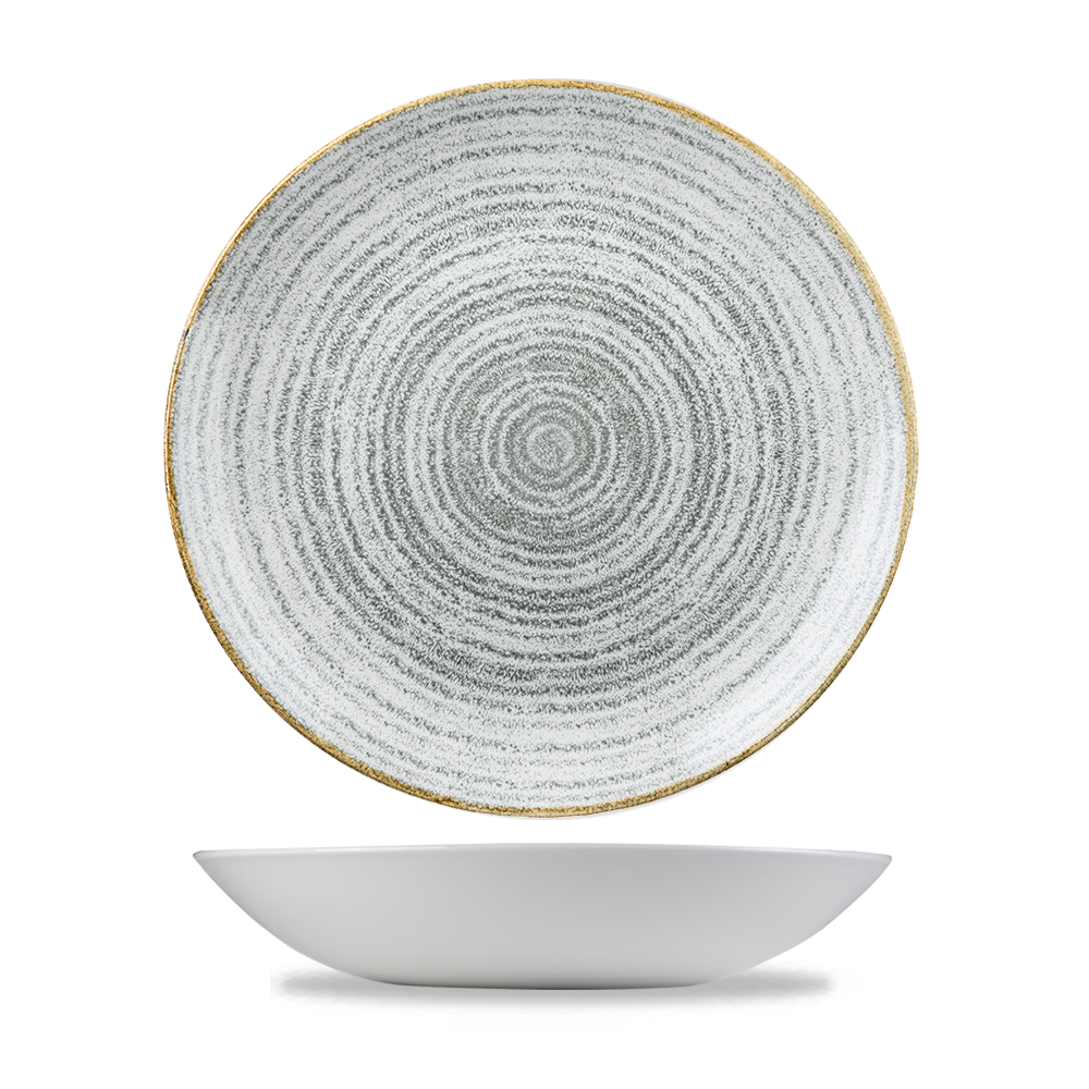 Homespun Stone Grey Coupe Bowl 24.8cm
