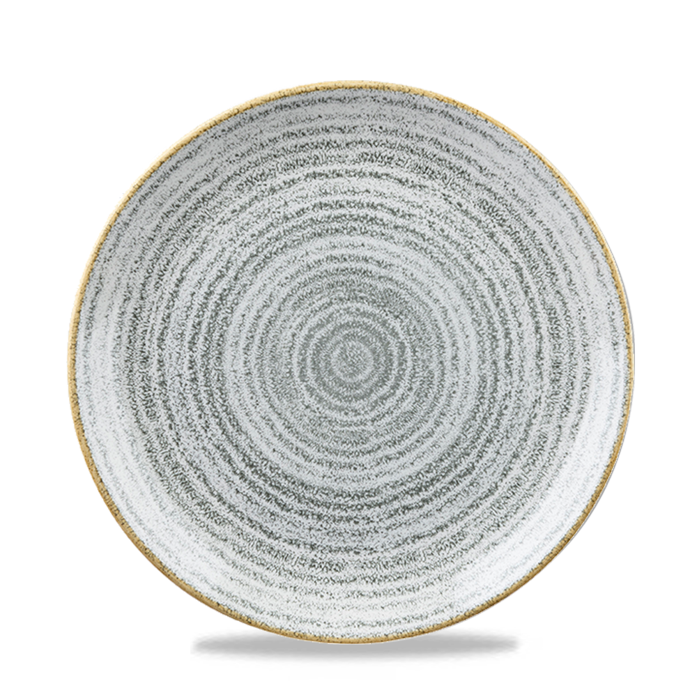 Homespun Stone Grey Coupe Plate 21.7cm