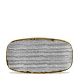 Homespun Stone Grey Chefs' Oblong Plate 29.8 x 15.3cm