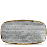Homespun Stone Grey Chefs' Oblong Plate 35.5 x 18.9cm
