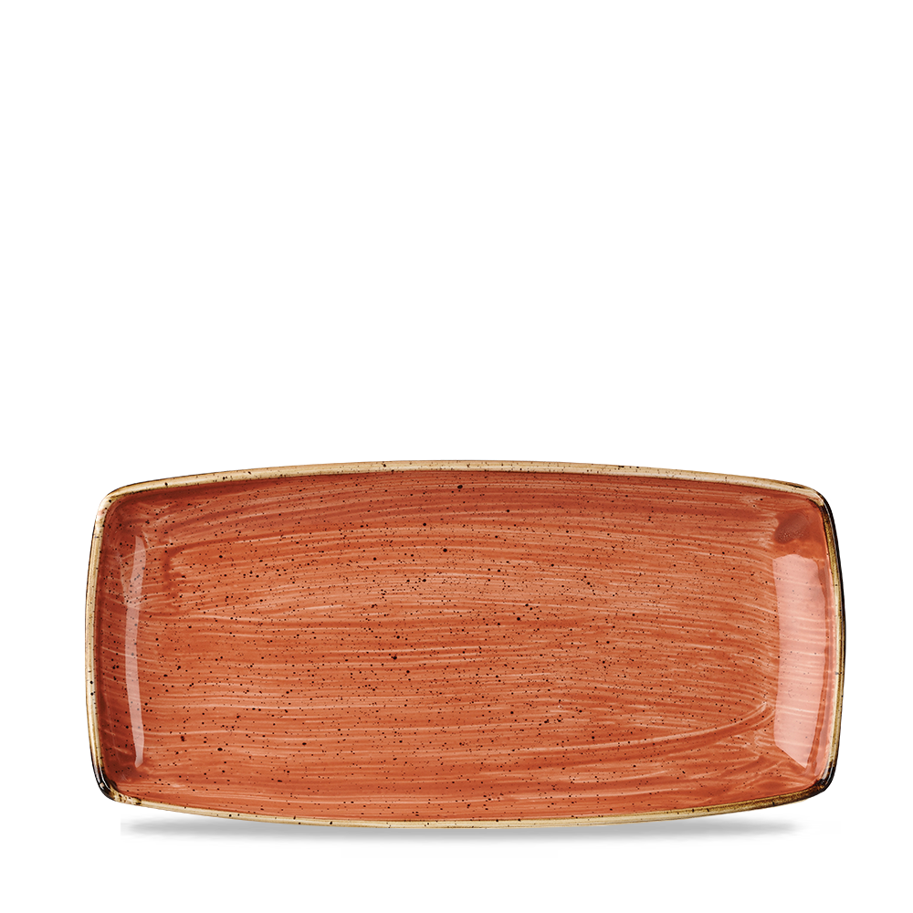 Spiced Orange Oblong Plate 29.5 x 14cm