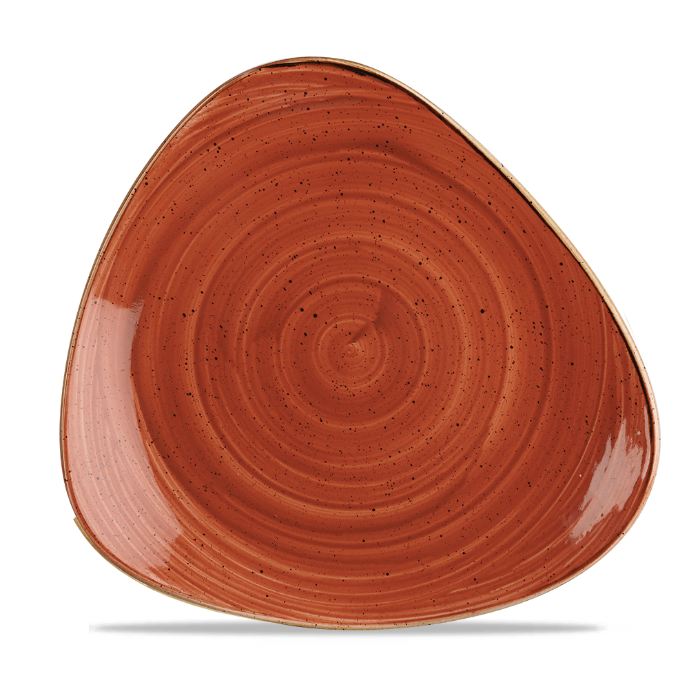 Spiced Orange Triangle Plate 28.5cm