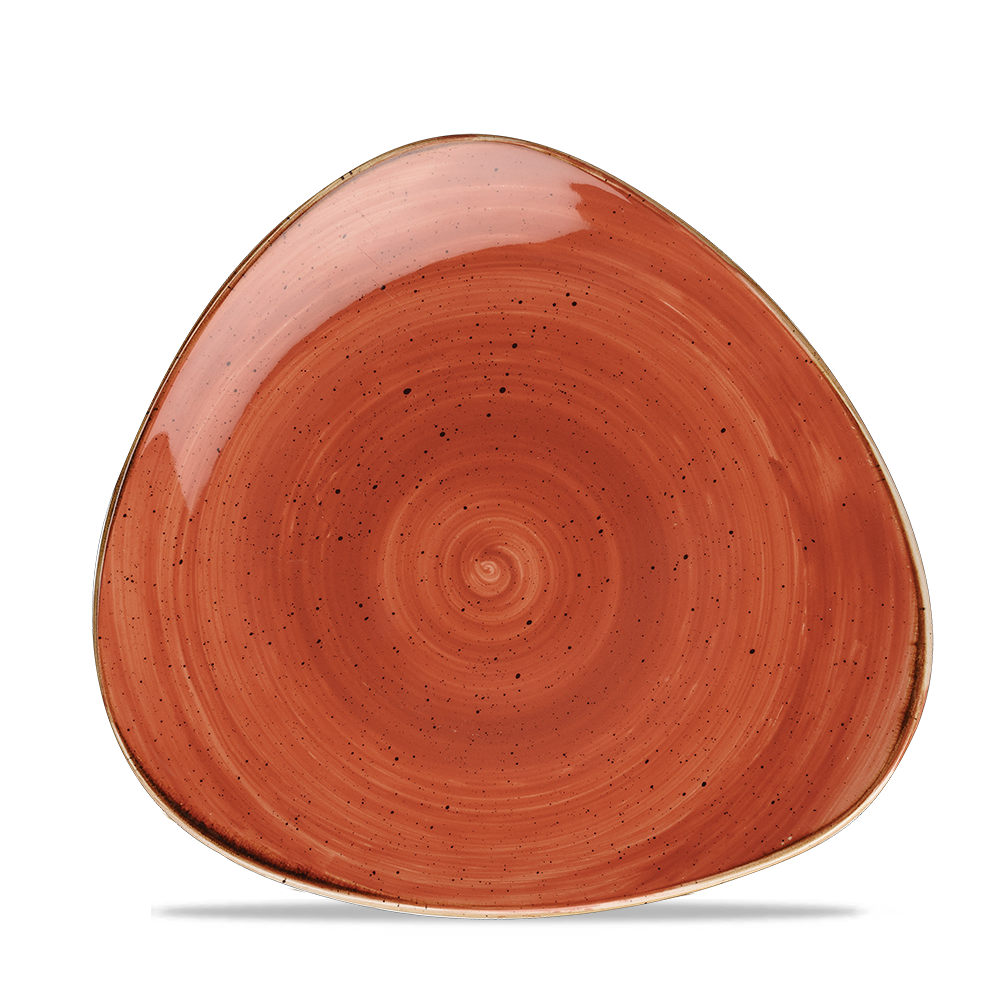 Spiced Orange Triangle Plate 24.5cm