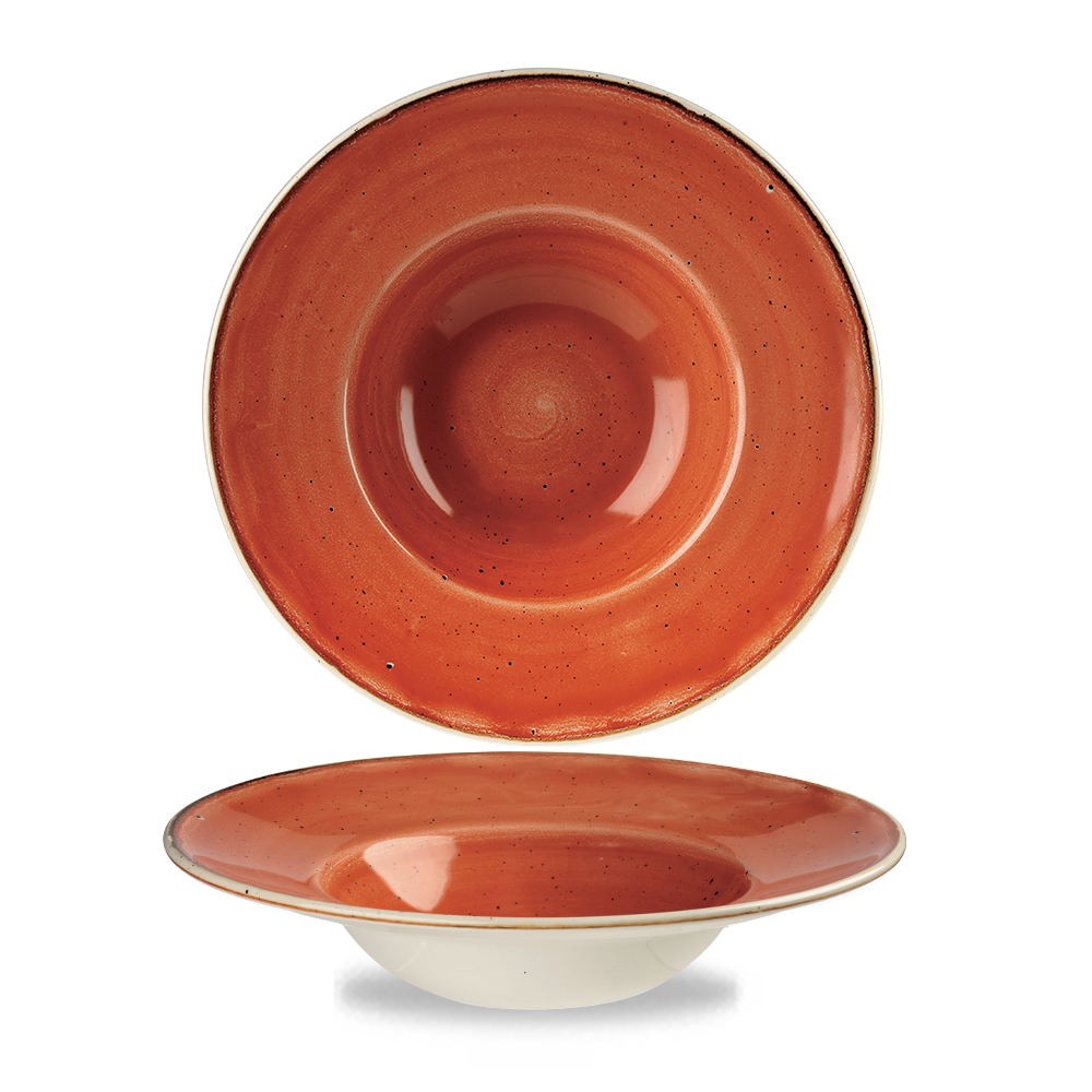 Spiced Orange Wide Rim Bowl 24cm