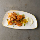 Barley White Chefs' Geo Plate 30 x 15.5cm