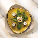 Mustard Seed Triangle Plate 24.5cm