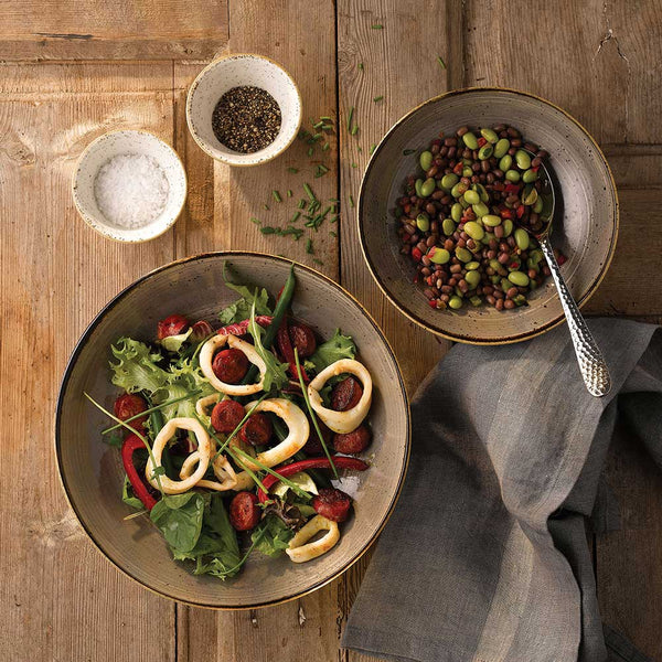 Rustic Grey Coupe Bowl Stonecast Churchill – Churchill Home