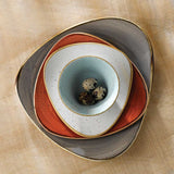 Peppercorn Grey Triangle Plate 31.1cm