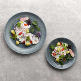 Raku Topaz Blue Coupe Plate 16.5cm