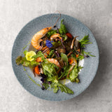 Raku Topaz Blue Wide Rim Bowl 24cm