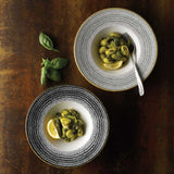 Homespun Stone Grey Wide Rim Bowl 24cm