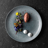 Raku Topaz Blue Coupe Plate 26cm