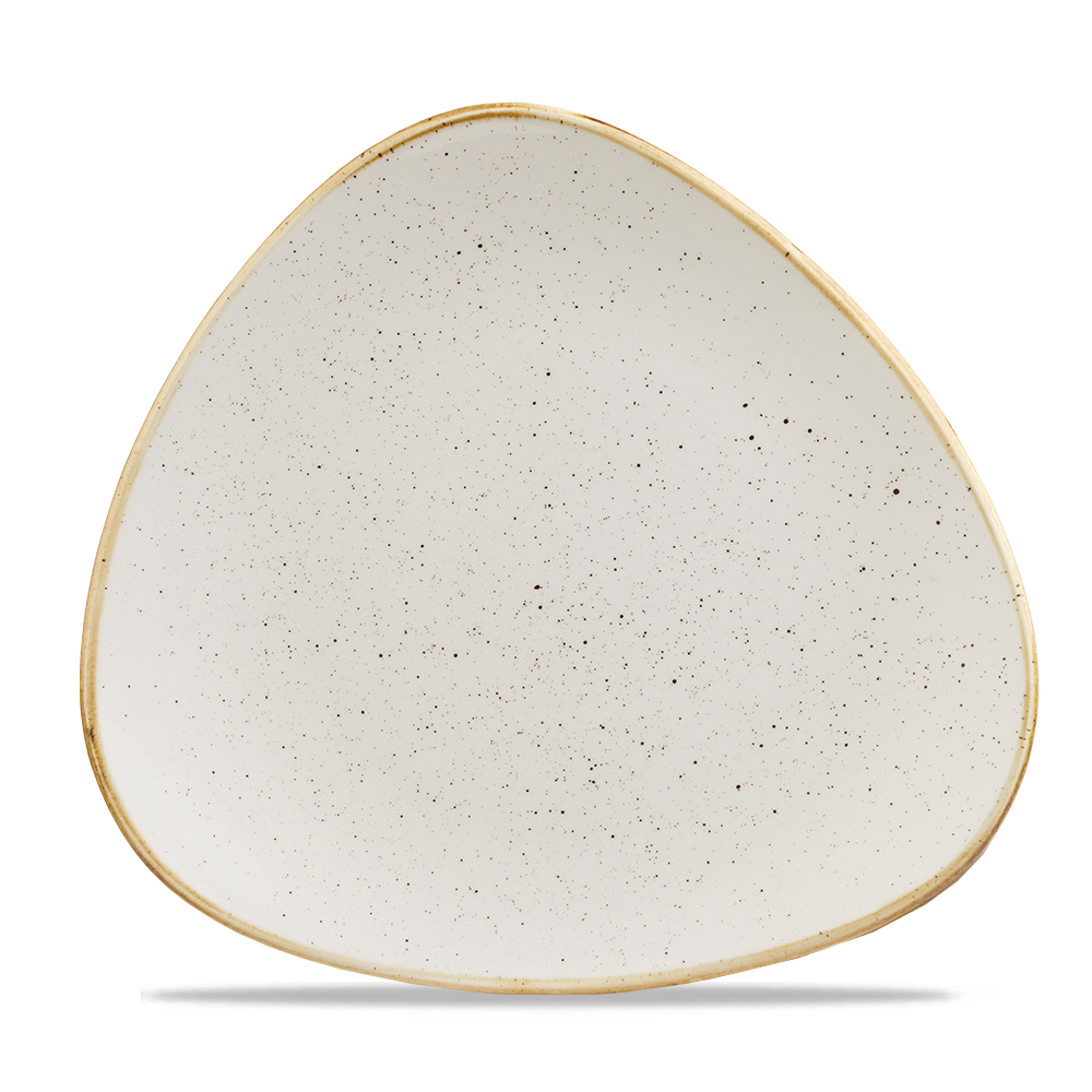 Barley White Triangle Plate 28.5cm