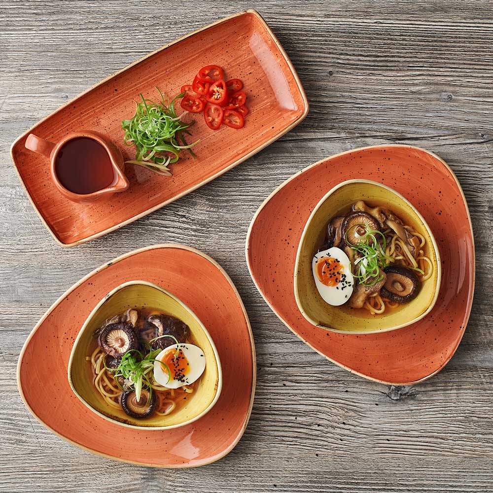 Spiced Orange Triangle Plate 31.1cm