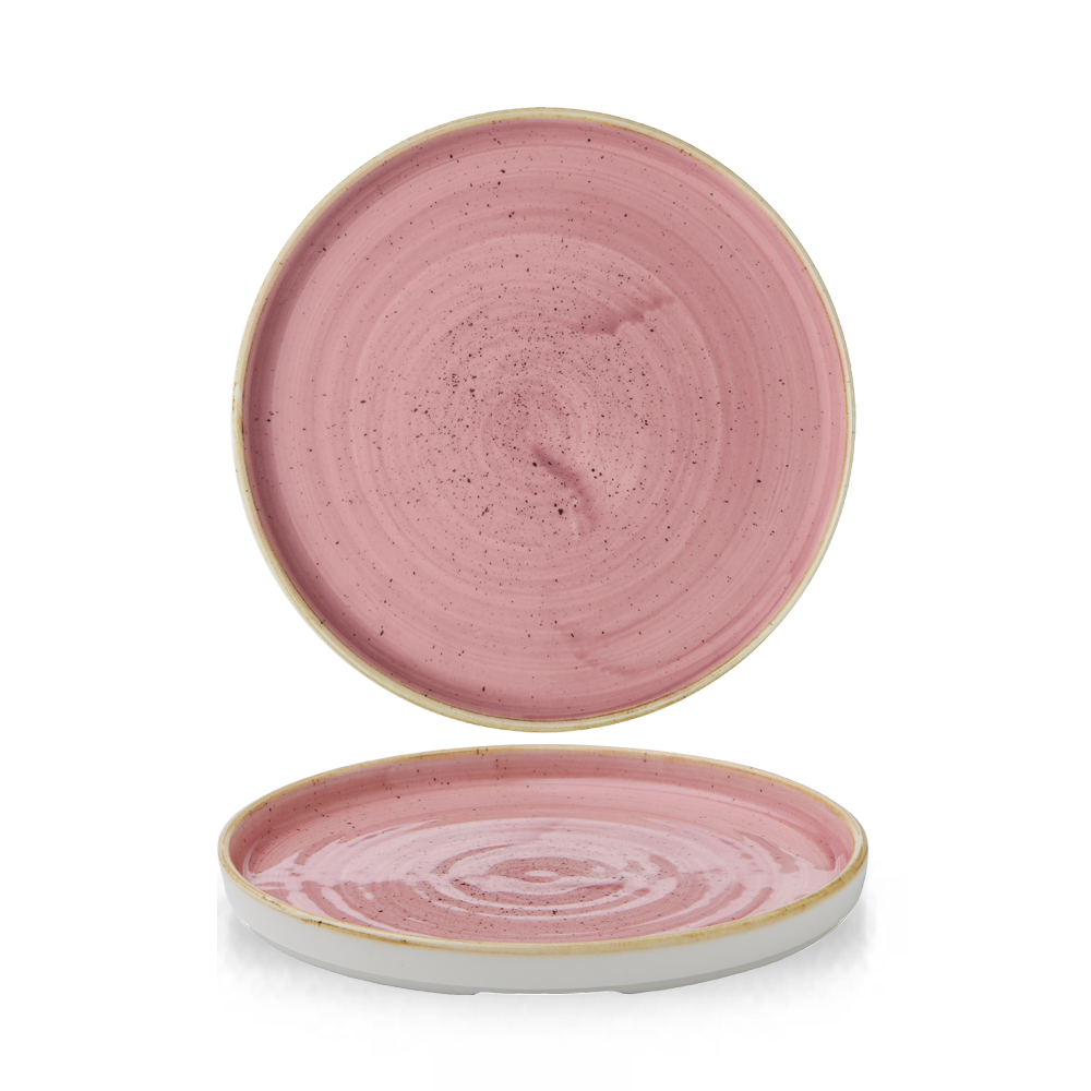 Petal Pink Walled Plate 21cm