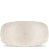 Raku Agate Grey Chefs' Oblong Plate 35.5 x 18.9cm