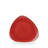 Berry Red Triangle Plate 24.5cm