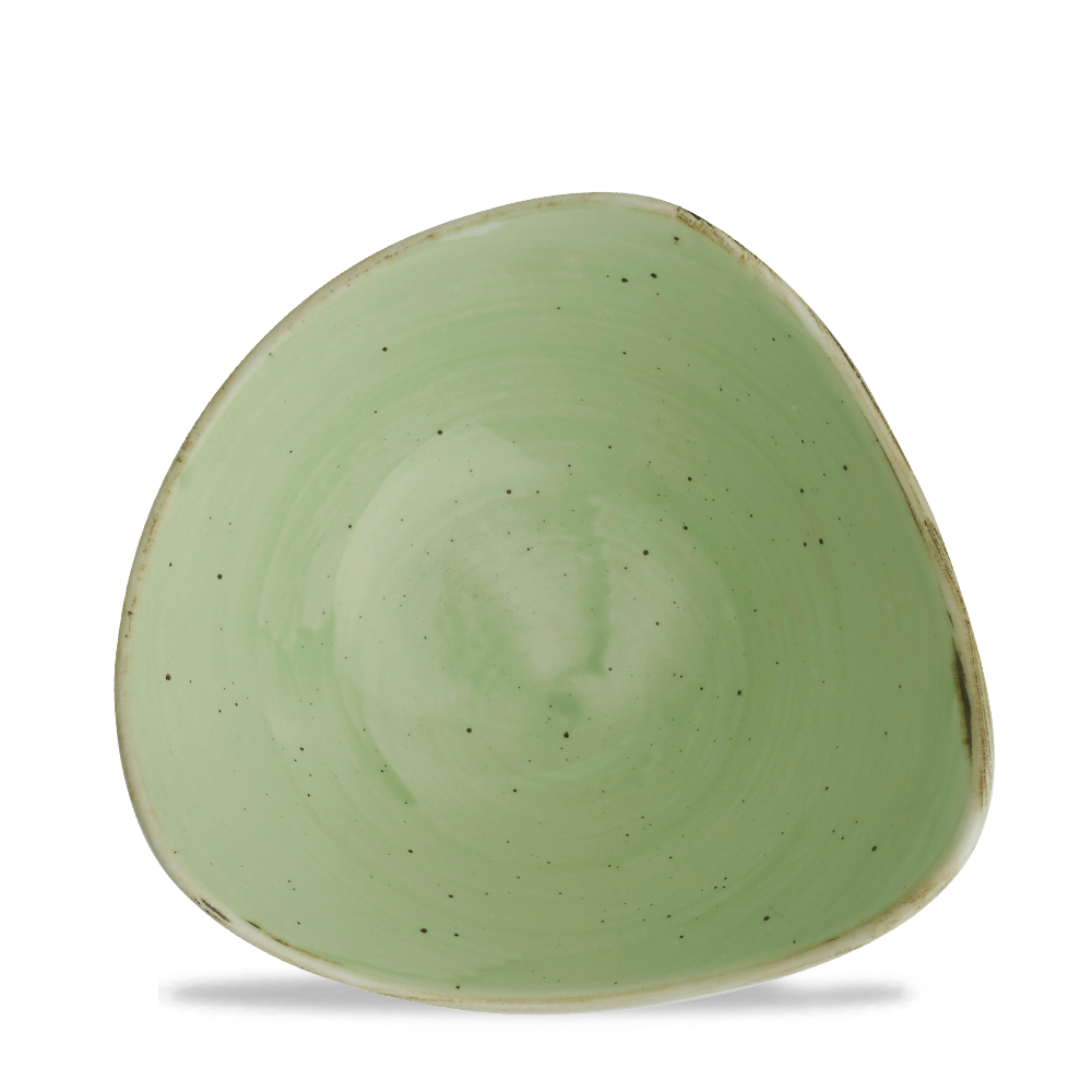 Rustic Green 18.5cm Triangular Bowl | Stonecast | Churchill – Churchill ...