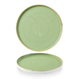 Sage Green Walled Plate 26cm