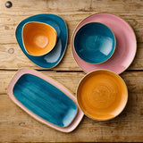 Java Blue Triangle Plate 24.5cm