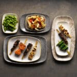 Stone Agate Grey Chefs' Oblong Plate 35.5 x 18.9cm