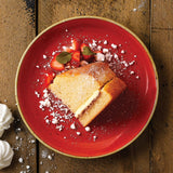 Berry Red Coupe Plate 16.5cm